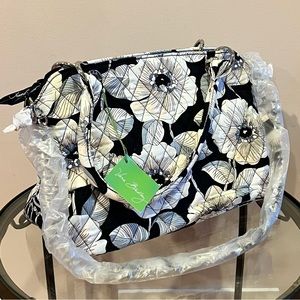 Vera Bradley Camellia Chain Bag | Black & White Floral
